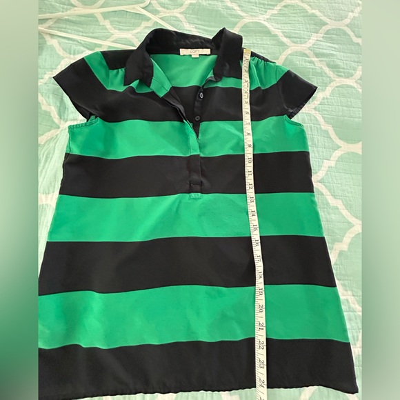 Loft blue and green striped top - Picture 5 of 6